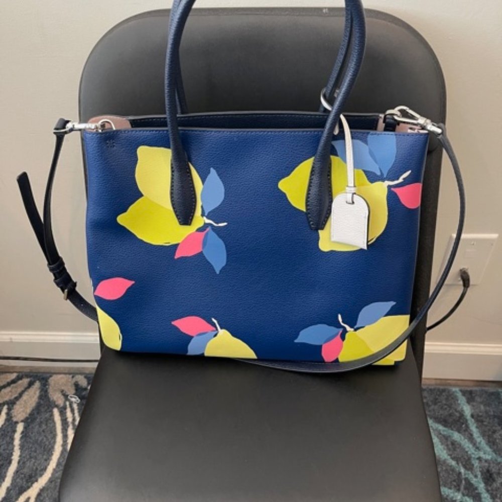 KATE SPADE EVA LEMON ZEST MEDIUM SATCHEL TOP ZIP